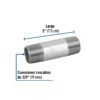 47527 - Niple de acero galvanizado 3/4" x 3", Foset