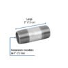 47532 47532 - Niple de acero galvanizado 1" x 3", Foset