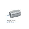 47536 47536 - Niple de acero galvanizado 1/2" cuerda corrida, Foset