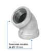 47540 47540 - Codo 45° acero galvanizado de 3/4", Foset