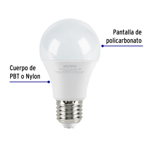 47548 - Lámpara LED A19 12 W (equiv. 75 W), luz de día, caja Volteck