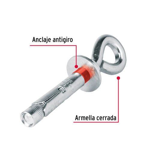 475621 47562 - Bolsa con 2 taquetes expansivos 12x75 mm con armella cerrada