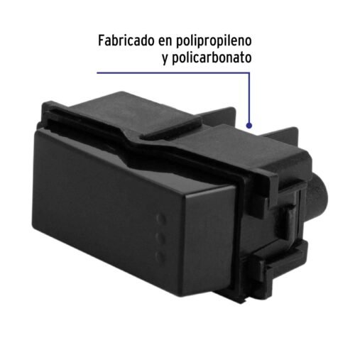 476071 47607 - Interruptor sencillo, línea Italiana, color negro, Volteck