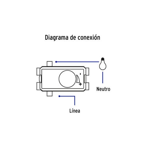 476122 47612 - Dimmer giratorio, línea Italiana, color negro, Volteck
