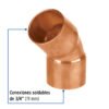 47635 - Codo 45° de cobre 3/4", FOSET BASIC