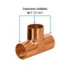 47639 - Tee sencilla de cobre 1", FOSET BASIC