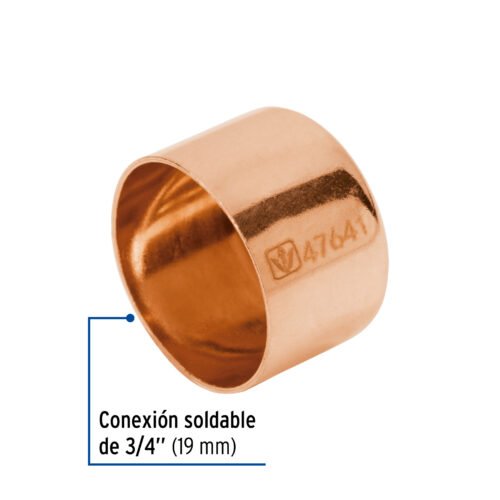 47641 - Tapón capa de cobre 3/4", FOSET BASIC