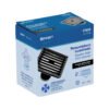 476503 47650 - Resumidero cuadrado 4"x 4", acero inoxidable, negro, Aqua