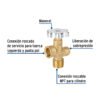 47651 - Válvula para cilindros de gas LP hasta 45 kg, Foset