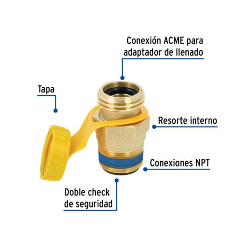 47653 - Válvula de llenado para tanque estacionario hasta 300 L