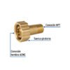 47656 - Acoplador llenado p/tanque estacionario,ACME 1-3/4x3/4"NPT