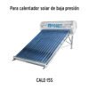 47666 - Caja c/15 tubos p/calentador solar CALE-15S, Foset