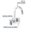 476891 47689 - Mezcladora 4" para lavabo, cuello bar, cartucho compresión