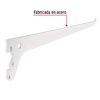 47708 - Ménsula plana blanca para cremallera sencilla, 25cm, FIERO
