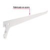 47709 - Ménsula plana blanca para cremallera sencilla, 30cm, FIERO
