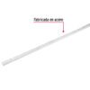 47710 - Cremallera sencilla blanca para ménsulas planas, 1m, FIERO