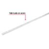 47712 - Cremallera sencilla blanca para ménsulas planas, 2m, FIERO
