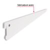 47714 - Ménsula plana blanca para cremallera doble, 27cm, FIERO