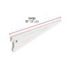 47716 - Ménsula plana blanca para cremallera doble, 37cm, FIERO
