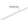 47717 - Cremallera doble blanca para ménsulas planas, 1m, FIERO