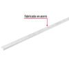 47718 - Cremallera doble blanca para ménsulas planas, 1.5m, FIERO