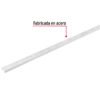 47719 - Cremallera doble blanca para ménsulas planas, 2m, FIERO