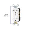 47722 - Contacto dúplex, cara de chino, Standard, blanco, Volteck