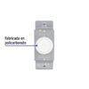 47723 - Atenuador de luz giratorio, Standard, blanco, Volteck