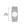 47723 - Atenuador de luz giratorio, Standard, blanco, Volteck