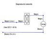 47723 - Atenuador de luz giratorio, Standard, blanco, Volteck