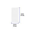 47724 - Placa de ABS ciega, Standard, blanco, Volteck