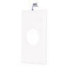 47725 - Placa de ABS para contacto redondo, Standard, blanco