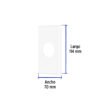 47725 - Placa de ABS para contacto redondo, Standard, blanco