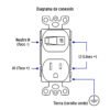 47728 - Interruptor de palanca con contacto, Standard, blanco