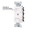 47729 - Interruptor dúplex de palanca, Standard, blanco, Volteck