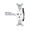 477301 47730 - Contacto sencillo, 2 polos 3 hilos, 20 A, Standard, blanco