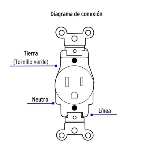47731 - Contacto sencillo, 2 polos 3 hilos, Standard, blanco
