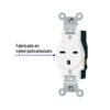 47732 - Contacto sencillo, cara de chino, Standard, blanco, Volteck
