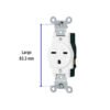 47732 - Contacto sencillo, cara de chino, Standard, blanco, Volteck