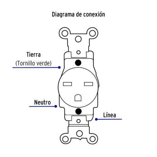 47732 - Contacto sencillo, cara de chino, Standard, blanco, Volteck