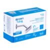 47734 - Regadera cuadrada 4", acero inox, con brazo, cromo, Túbig