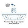 477413 47741 - Regadera cuadrada 4", acero inox, sin brazo, satín, Túbig