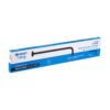 47754 - Brazo recto 50 cm con chapetón para regadera, negro mate