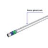 47772 - Tubo Conduit 3/4" pared delgada (1 mm), et. verde, 3 m