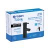 47792 - Monomando corto negro para lavabo, Foset Tubig