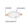 477961 47796 - Luminario de LED para empotrar 6 W, ajustable, luz de día
