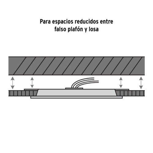 477963 47796 - Luminario de LED para empotrar 6 W, ajustable, luz de día