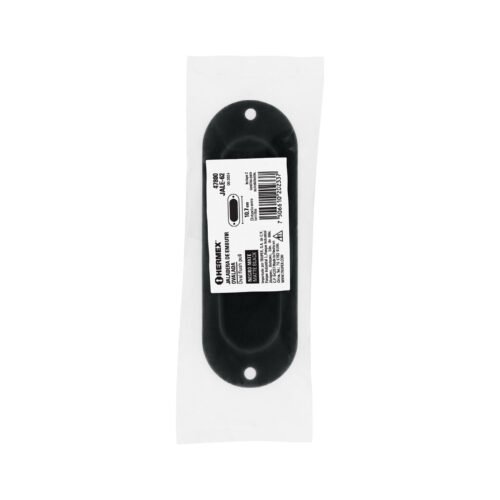 47800 - Jaladera de embutir ovalada acabado negro, HERMEX