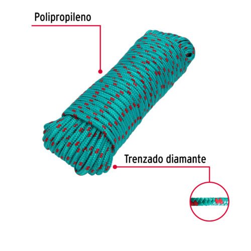 478152 47815 - Piola de polipropileno trenzada de 8mm x 30m en madeja