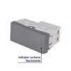 47823 - Interruptor de 3 vías acero inox de 1 módulo, línea Lisboa